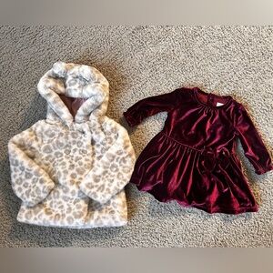 Baby Girl clothes set , coats and dress